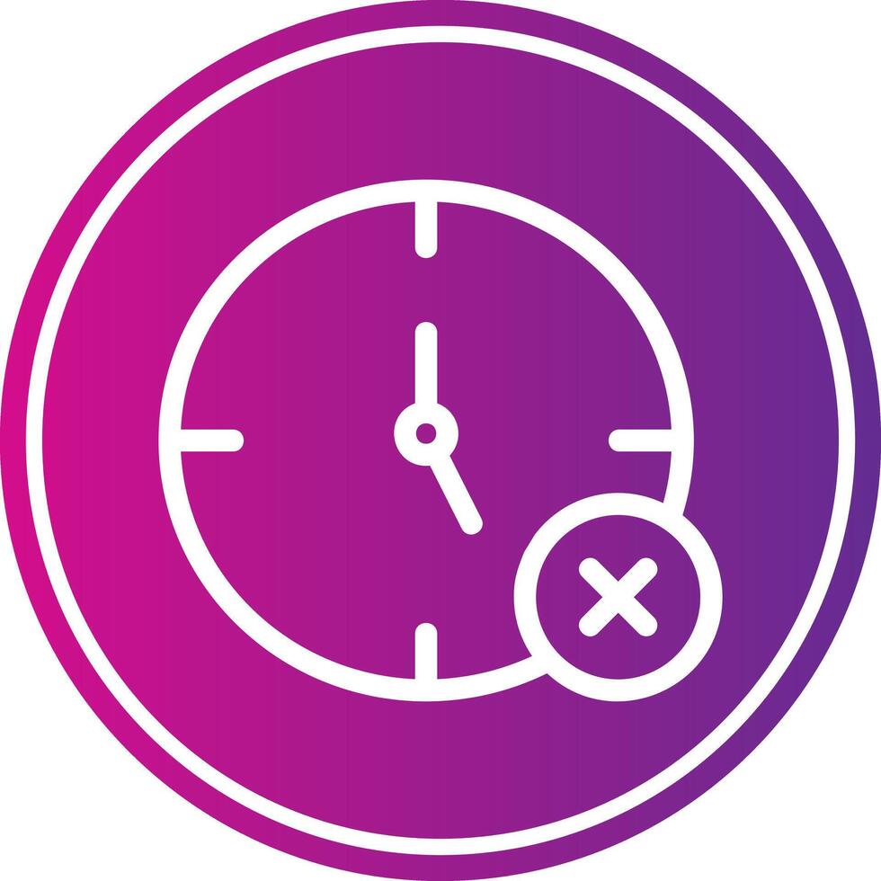 No Time Icon Design vector