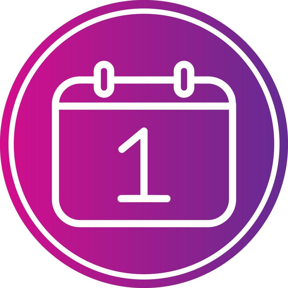 1 Date Icon Design vector