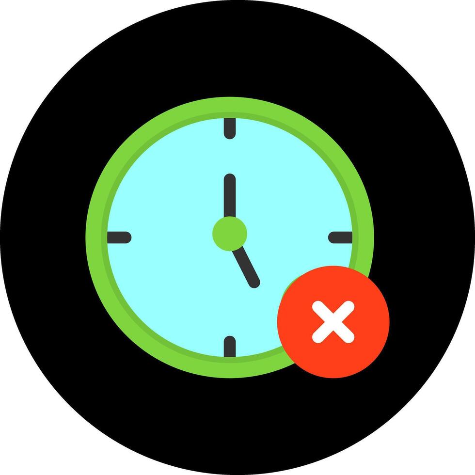 No Time Icon Design vector