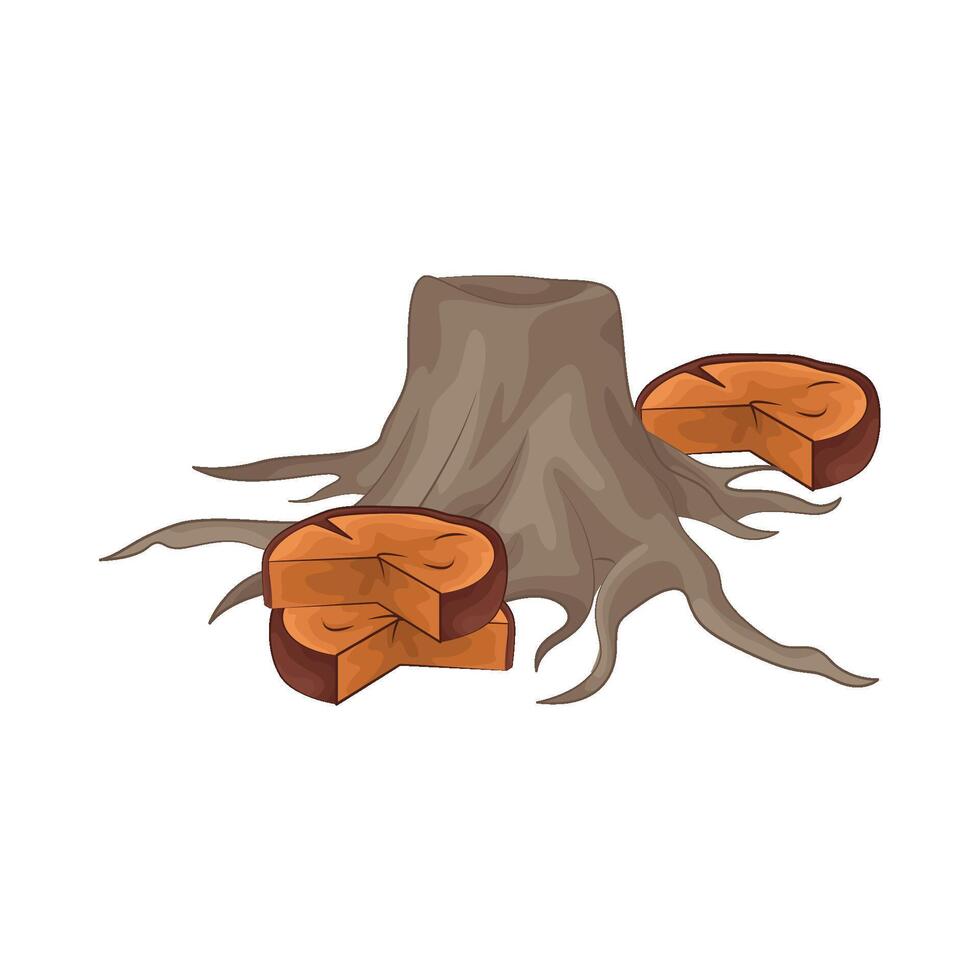 Illustration of wood vector