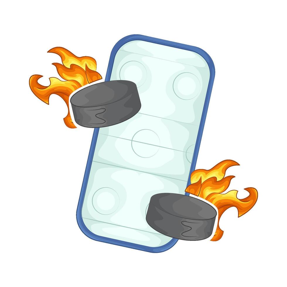 Illustration of hockey vector