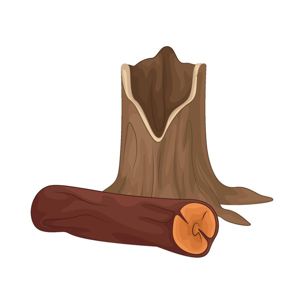 Illustration of wood vector