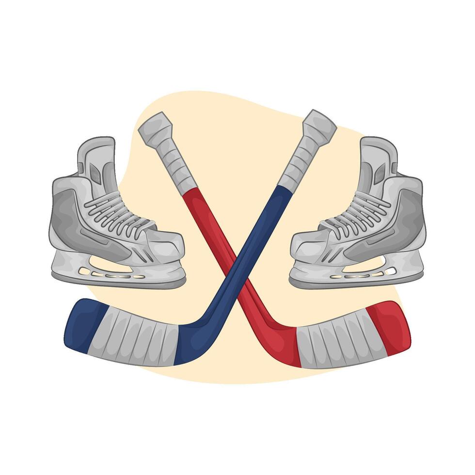 Illustration of hockey vector