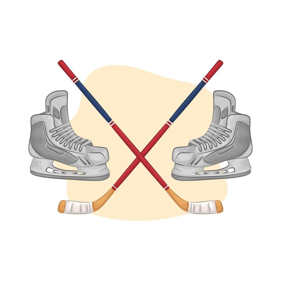 Illustration of hockey vector