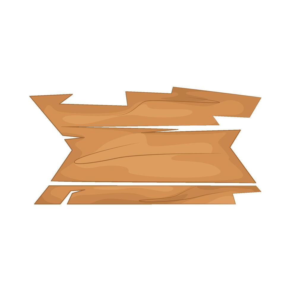 Illustration of wooden signboard vector