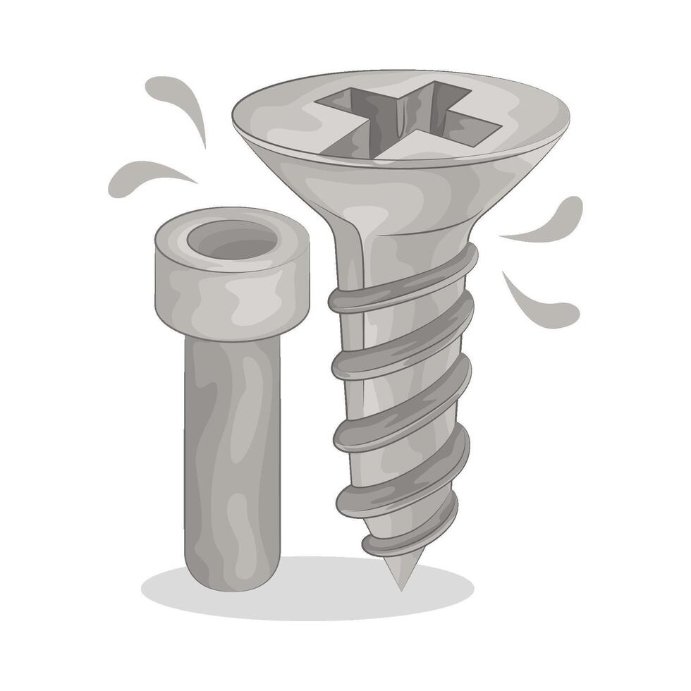 Illustration of screw vector