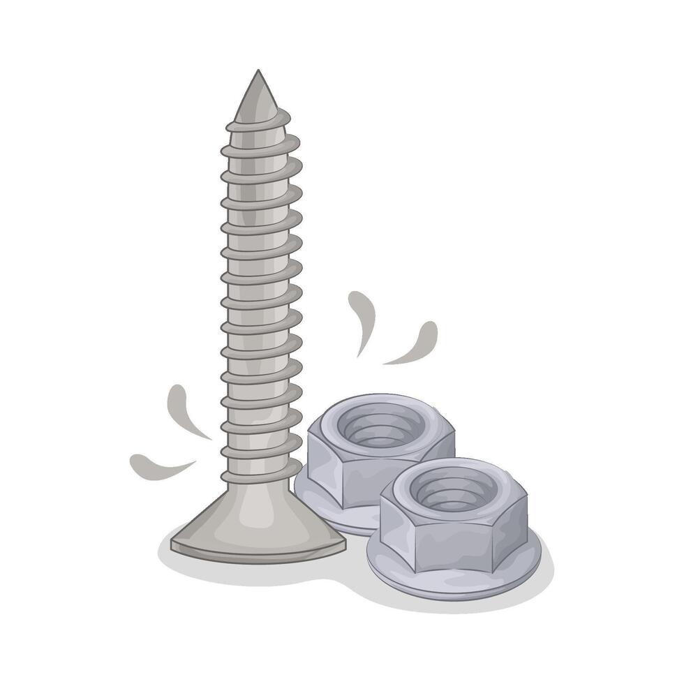 Illustration of screw vector