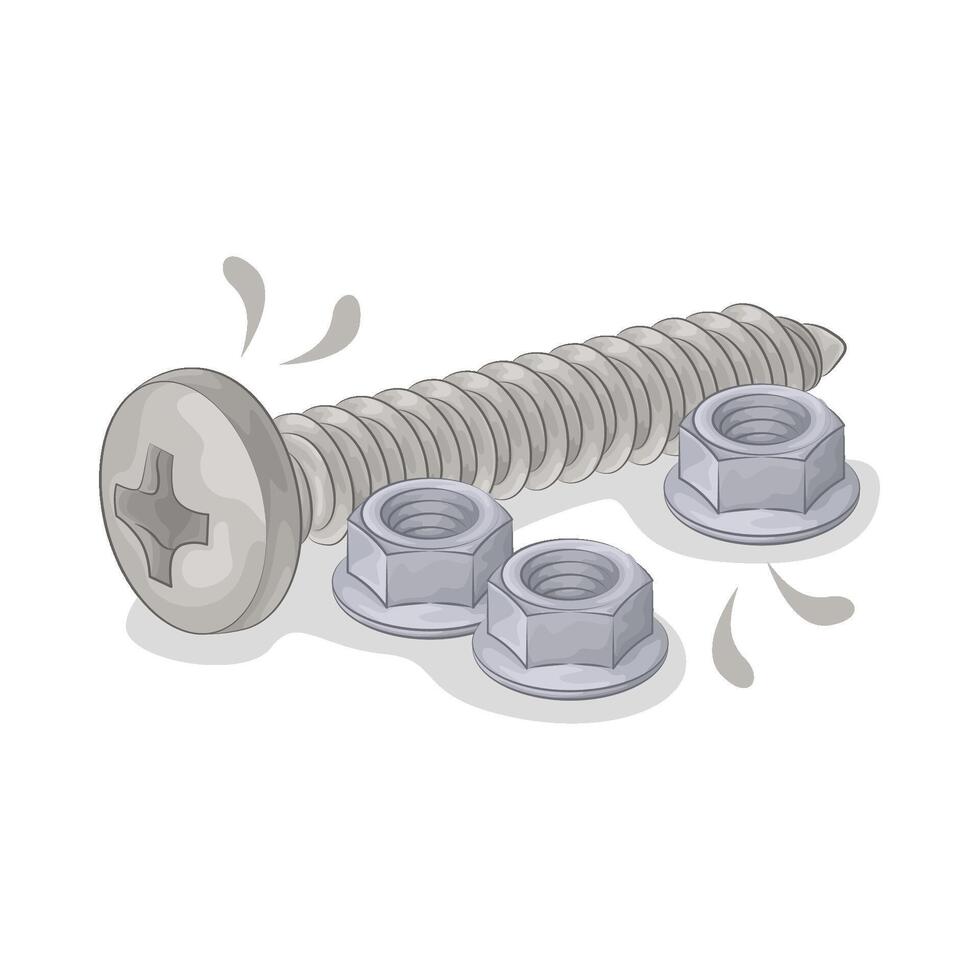 Illustration of screw vector