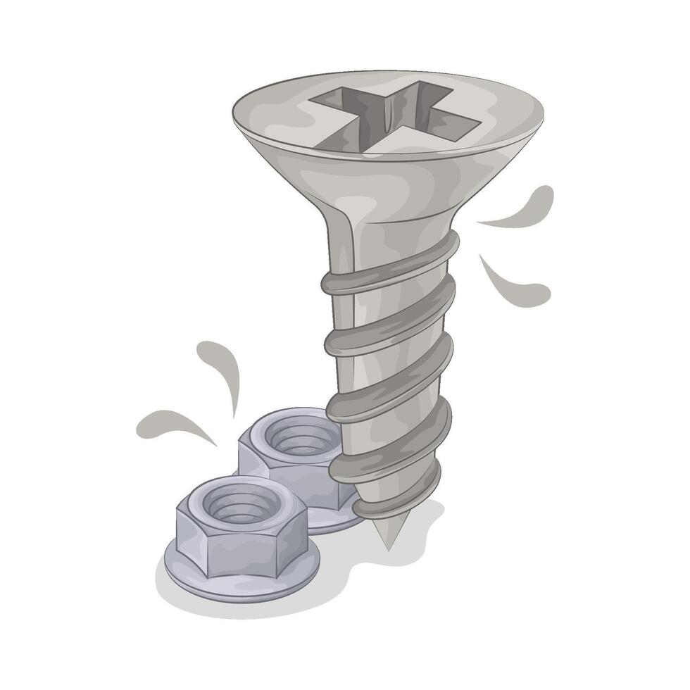 Illustration of screw vector