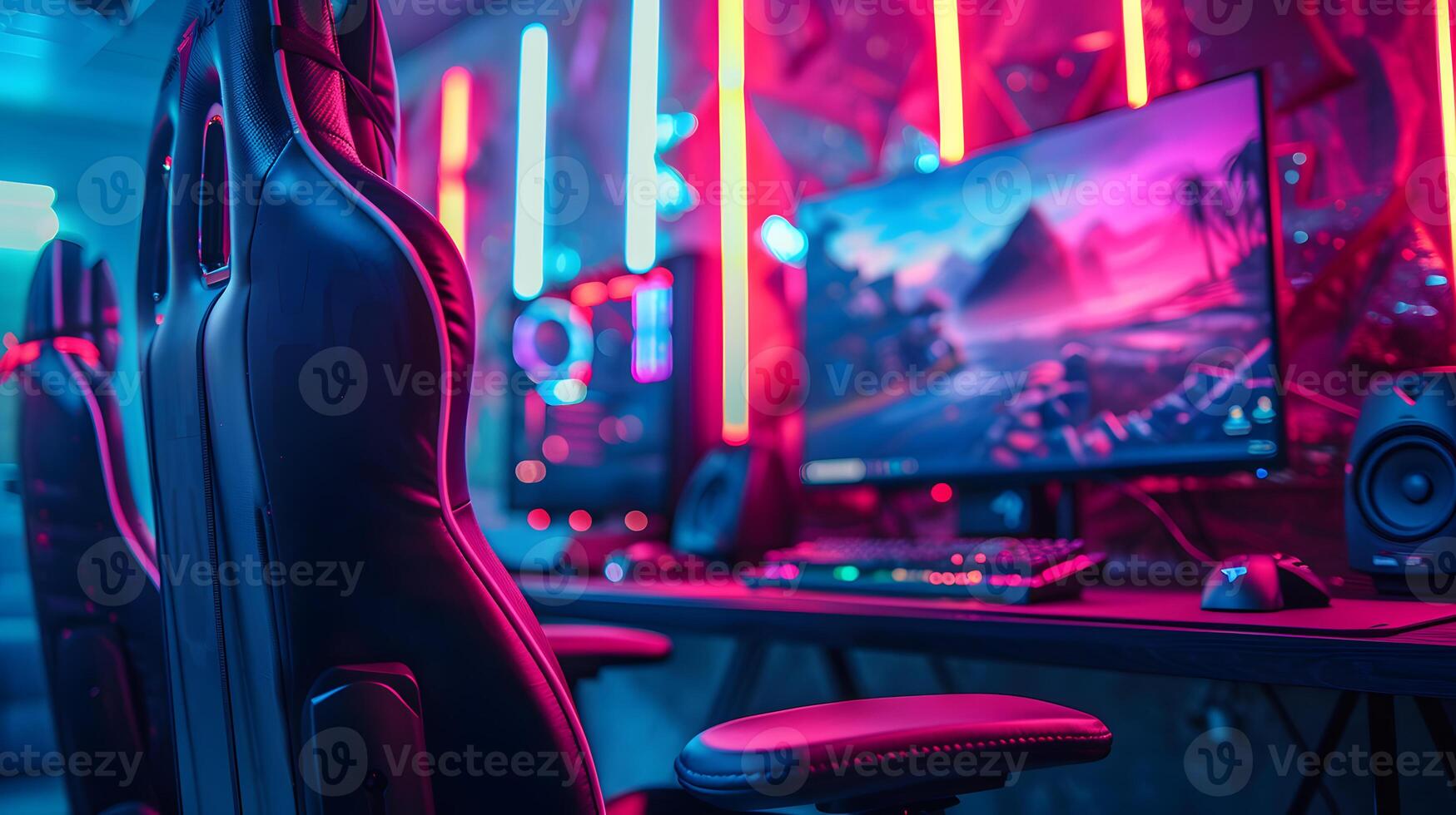 A computer gaming photo