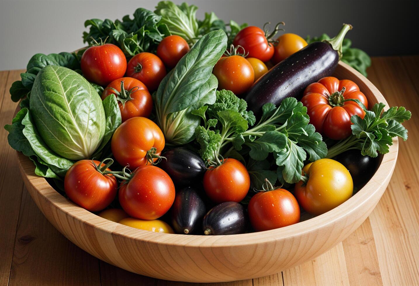 vegetable bowl on the table photo