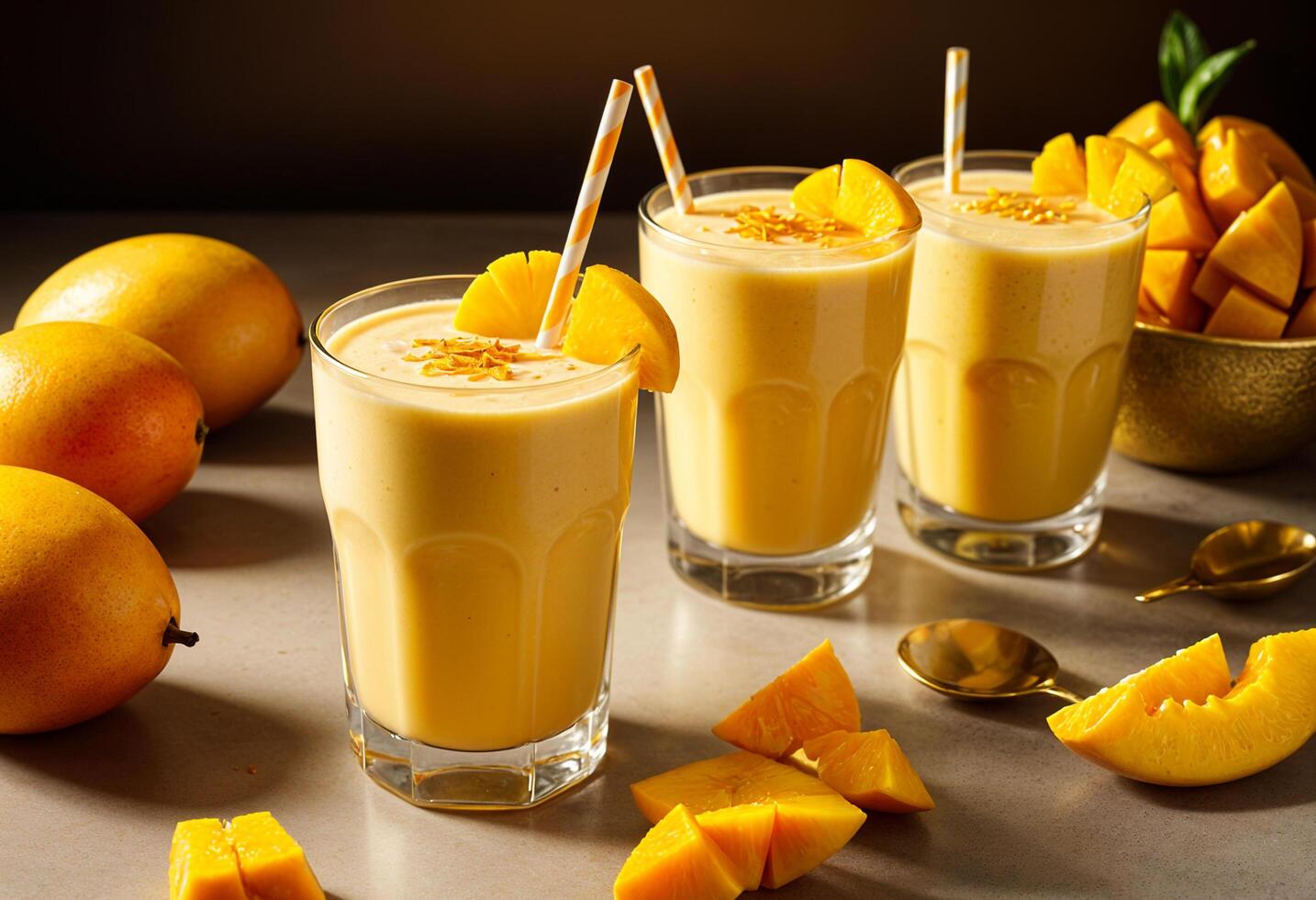 cool mango shake photo