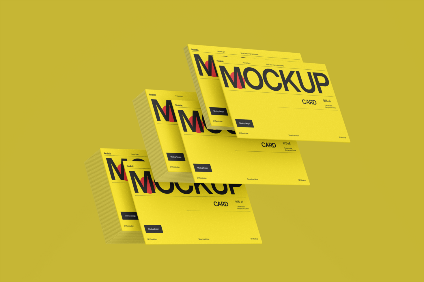 Simple Business Card Mockup Template psd