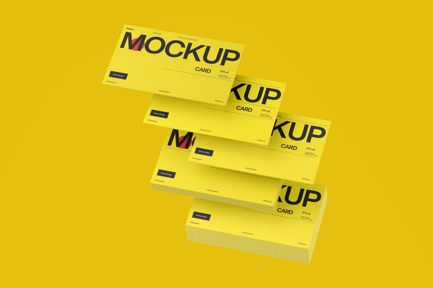 high quality card branding business mockup psd