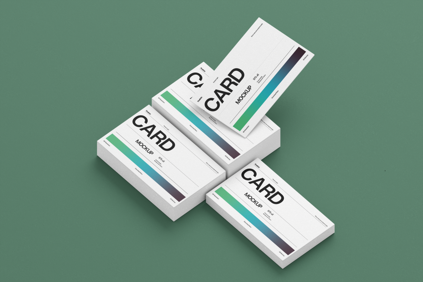 Company Business Card Mockup Template for Professional Branding psd