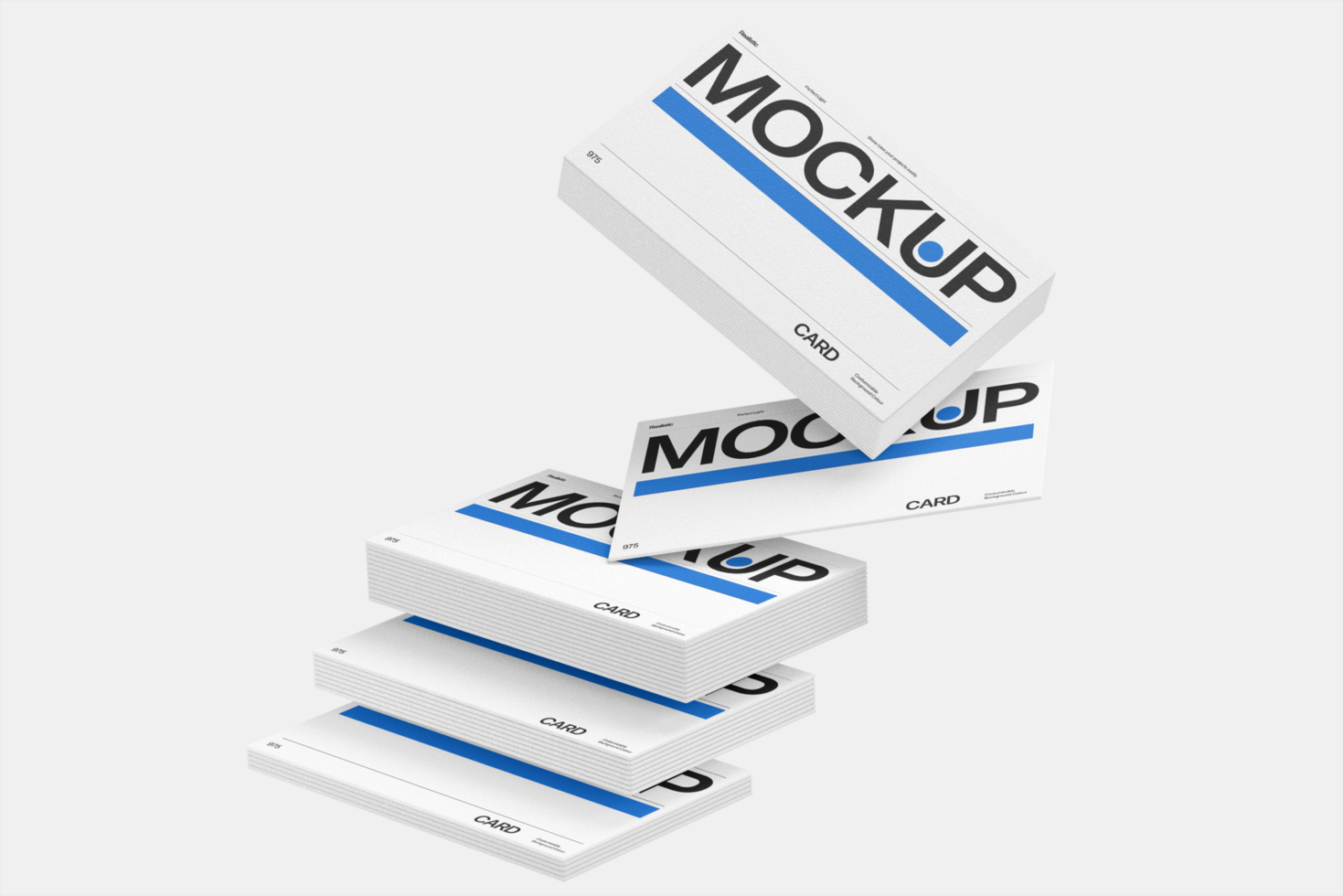 Realistic Card Business Mockup Template for Professional Branding psd