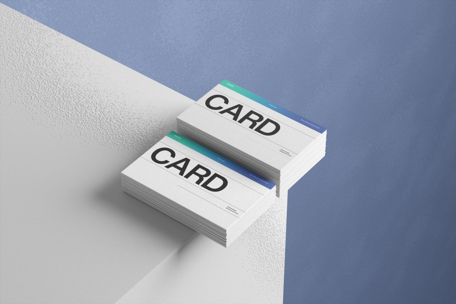 Clean Modern Card Pack Mockup Template psd