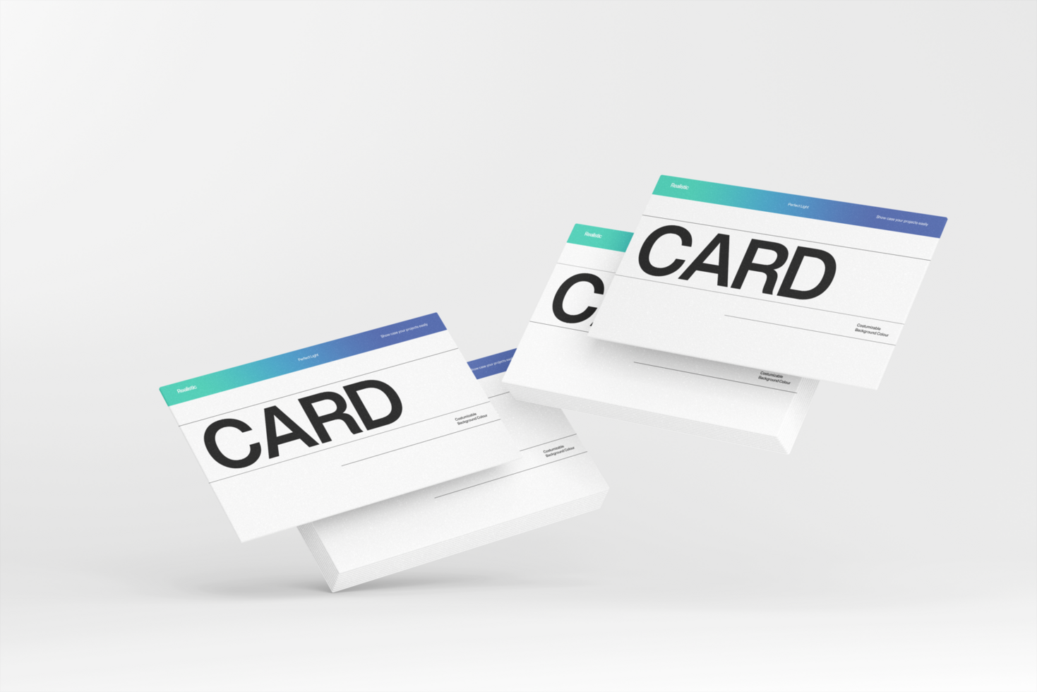 Branding Business Card Mockup on Minimal Background psd
