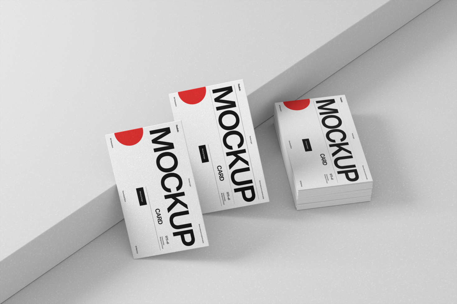 Clean Minimalist Business Card Mockup Template psd