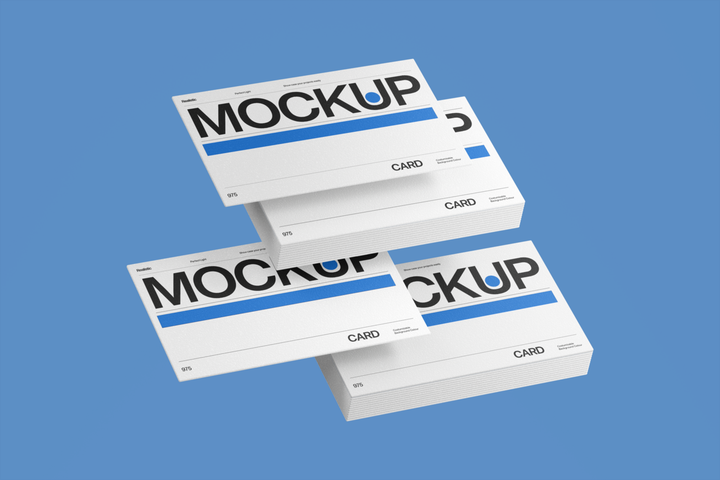 Modern Stylish Card Mockup Template psd