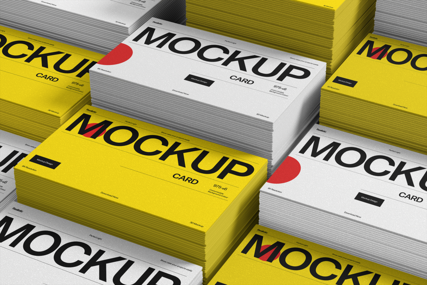 Multiple Business Card Mockup Template for Branding and Marketing psd