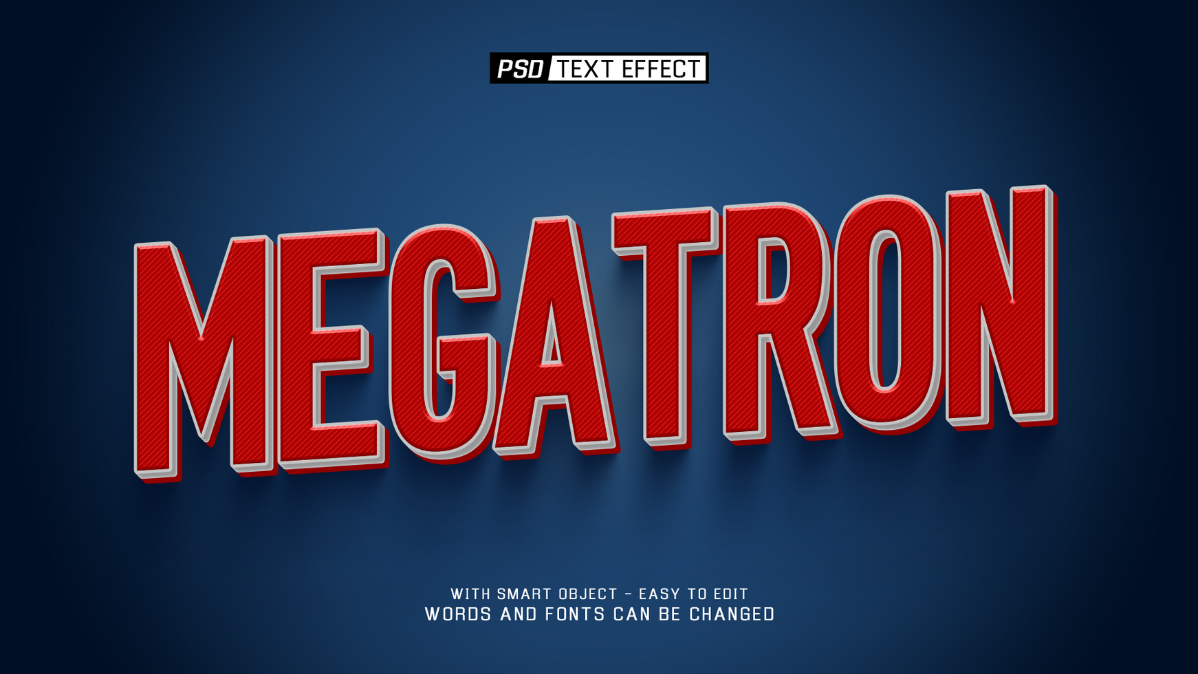 megatron text effect psd