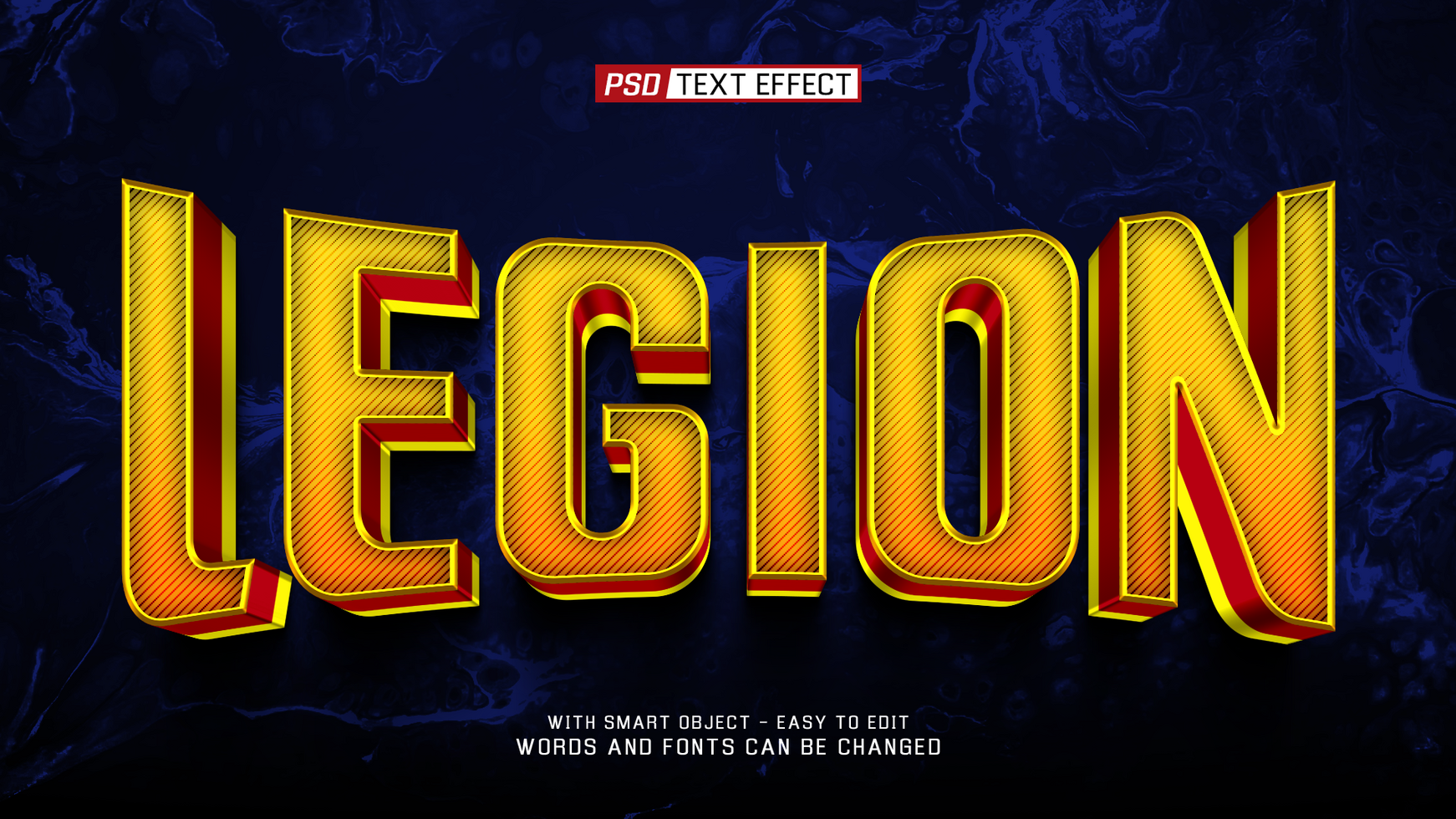 legion text effect psd