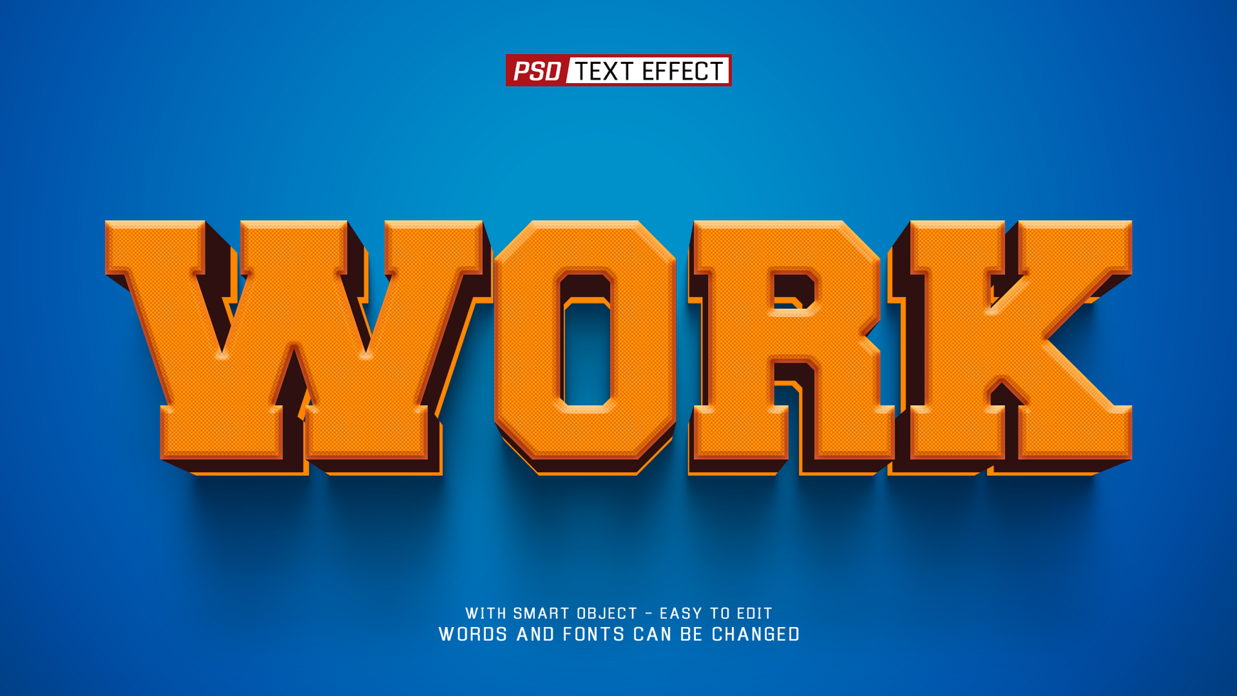 work text effect psd