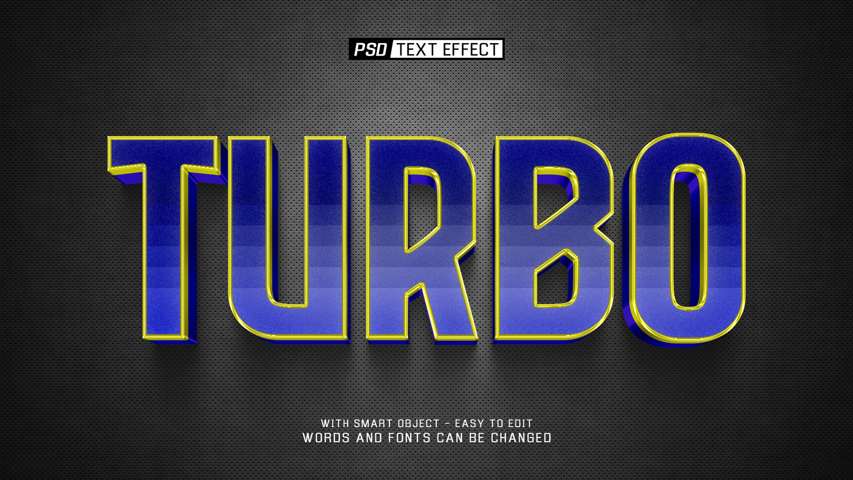 turbo sport text effect psd