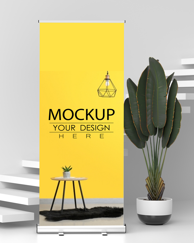 Business Roll Up Mockup psd