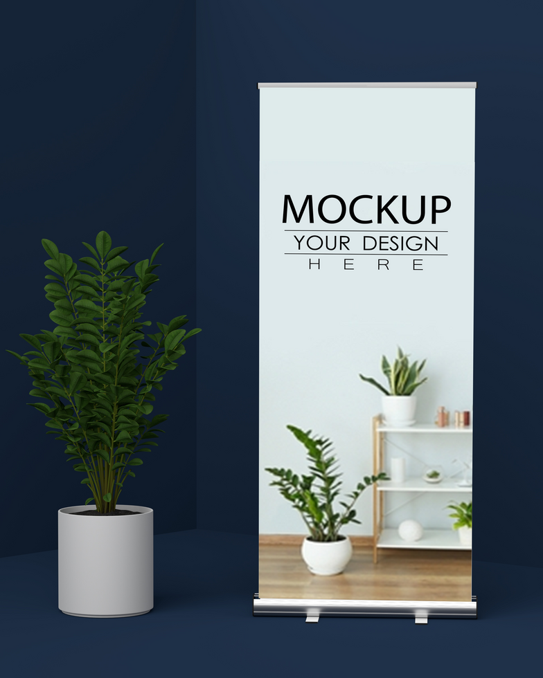 Business Roll Up Mockup psd