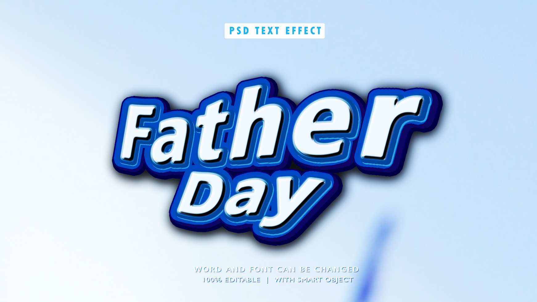 Father Day Editable Text Effects psd