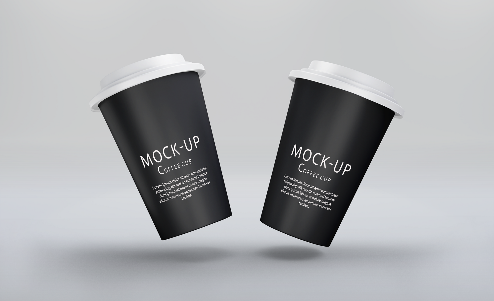 Coffee cup mockup design psd