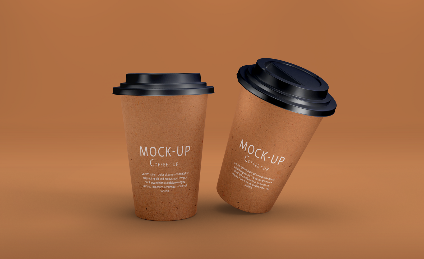 Coffee cup mockup design psd