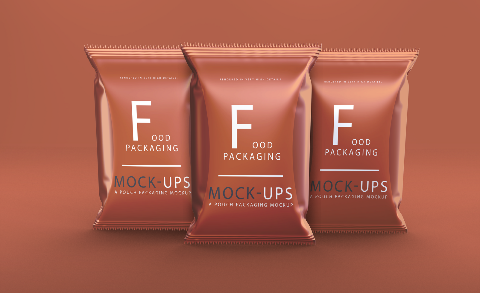 Realistic glossy oil food bag packaging mockup design psd