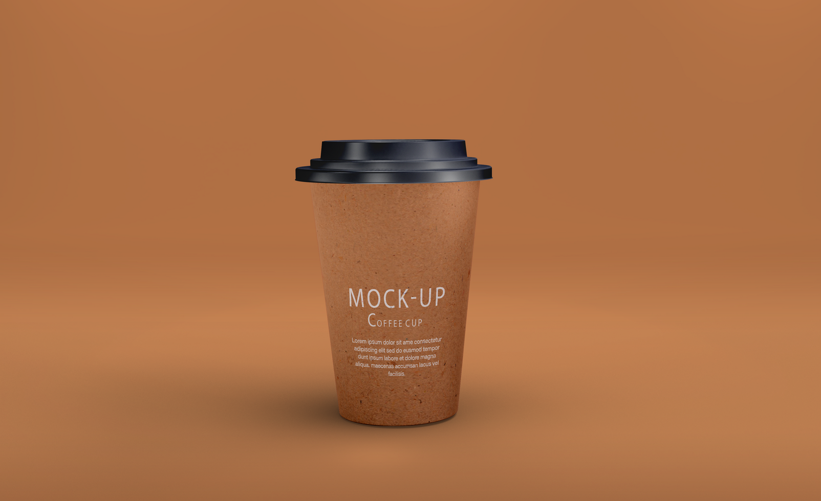 Coffee cup mockup design psd