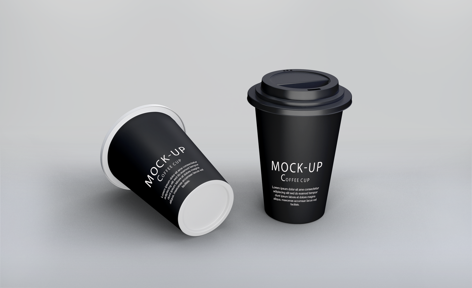 Coffee cup mockup design psd