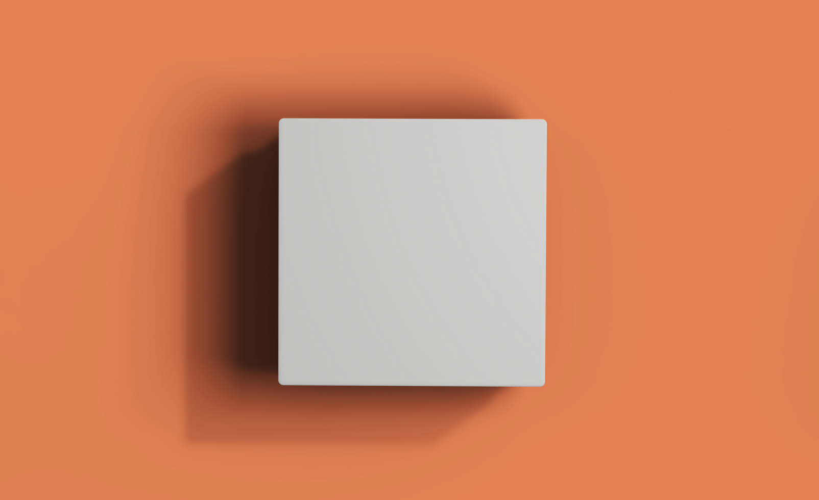 Square box mockup design psd