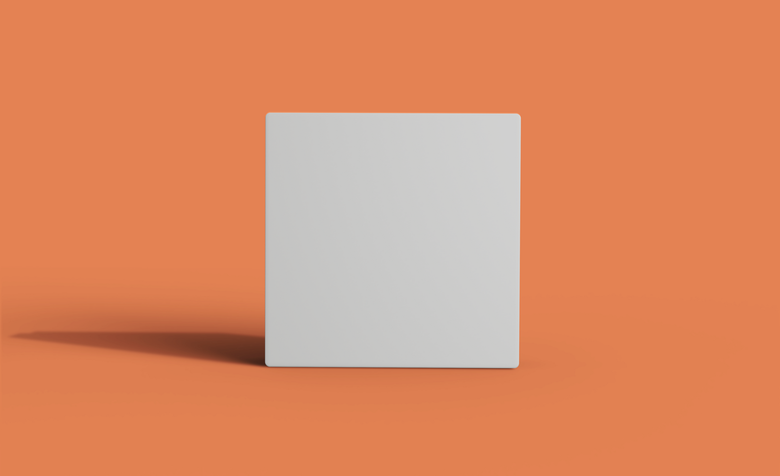 Square box mockup design psd