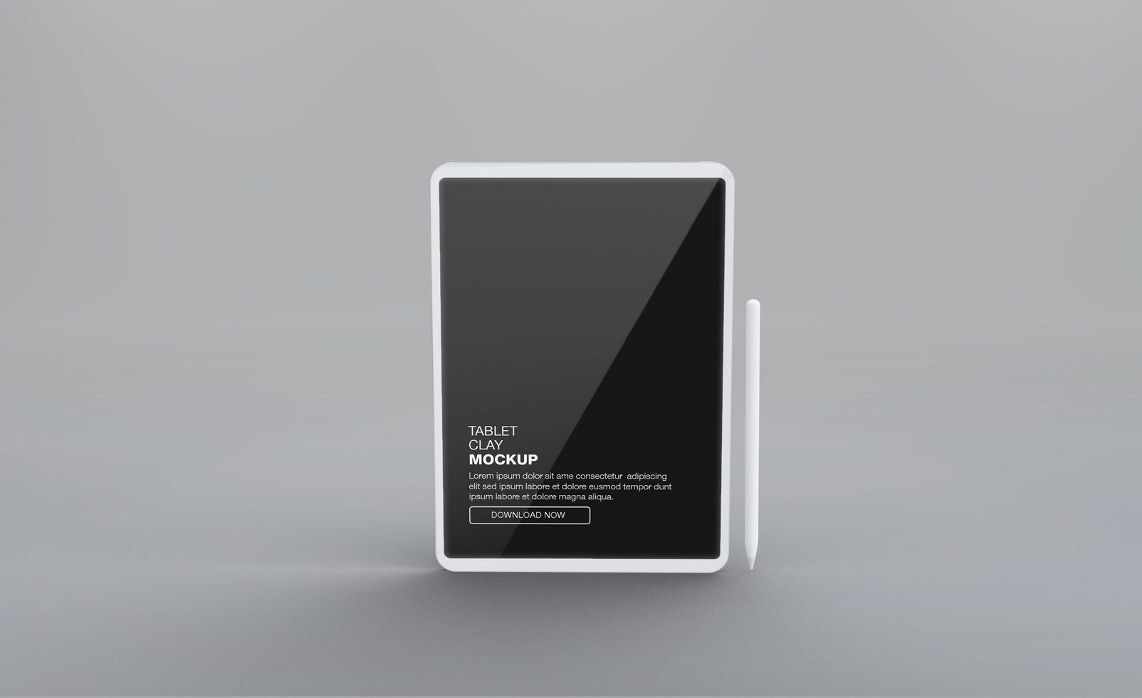 Realistic clay pad mockup design psd
