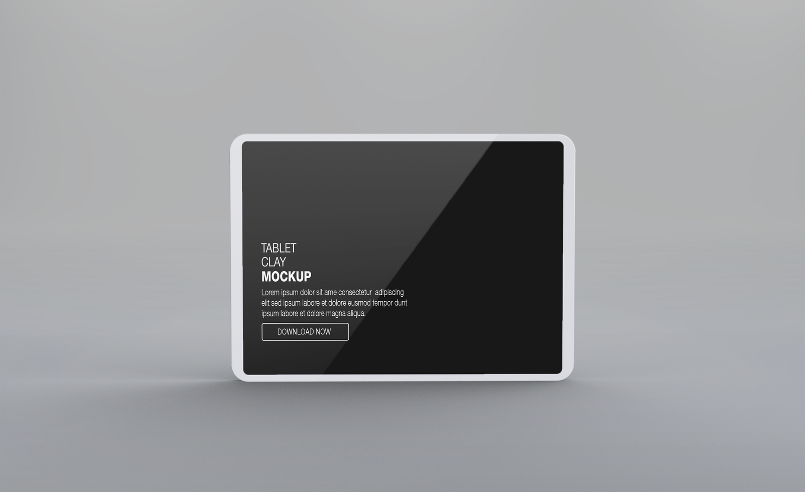 Realistic clay pad mockup design psd