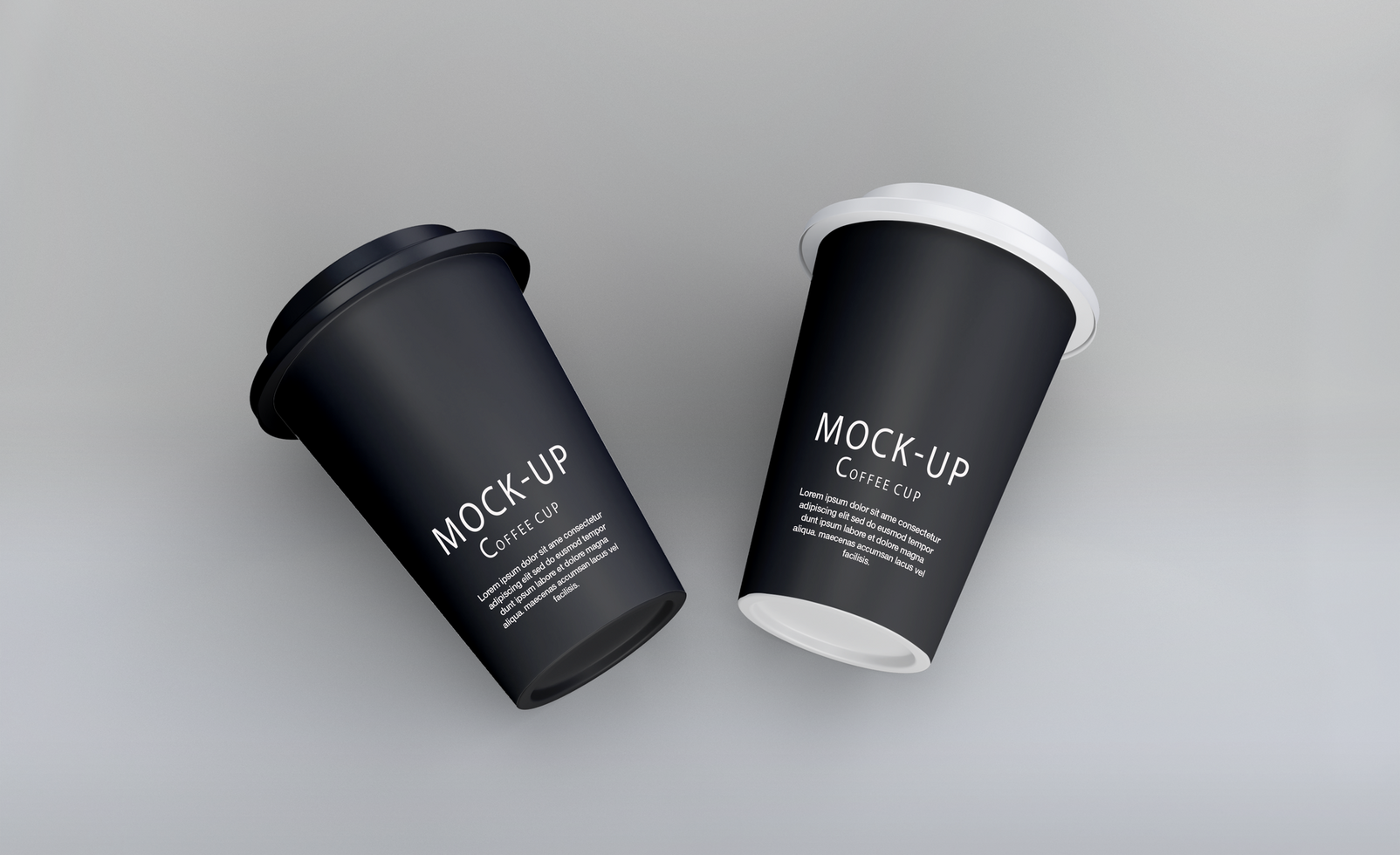Coffee cup mockup design psd