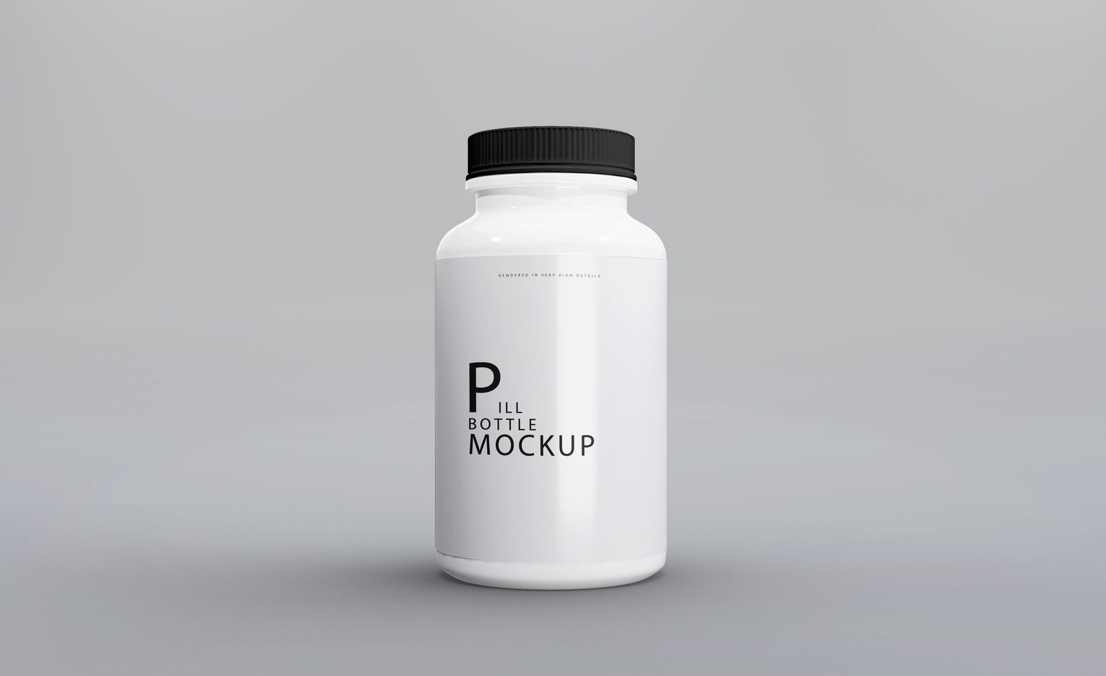 3d realistic render pill box mockup design psd