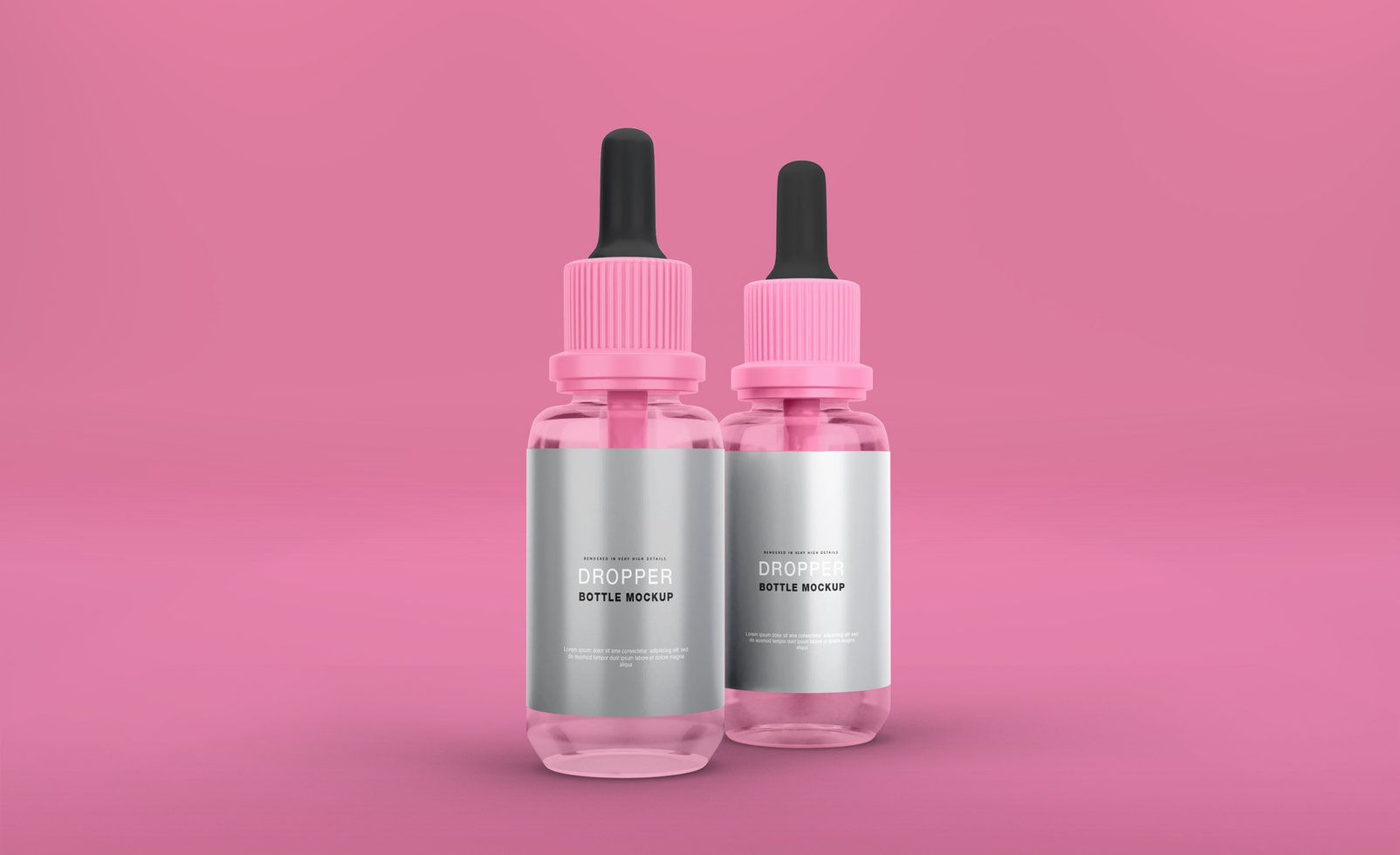 Dropper bottle mockup psd