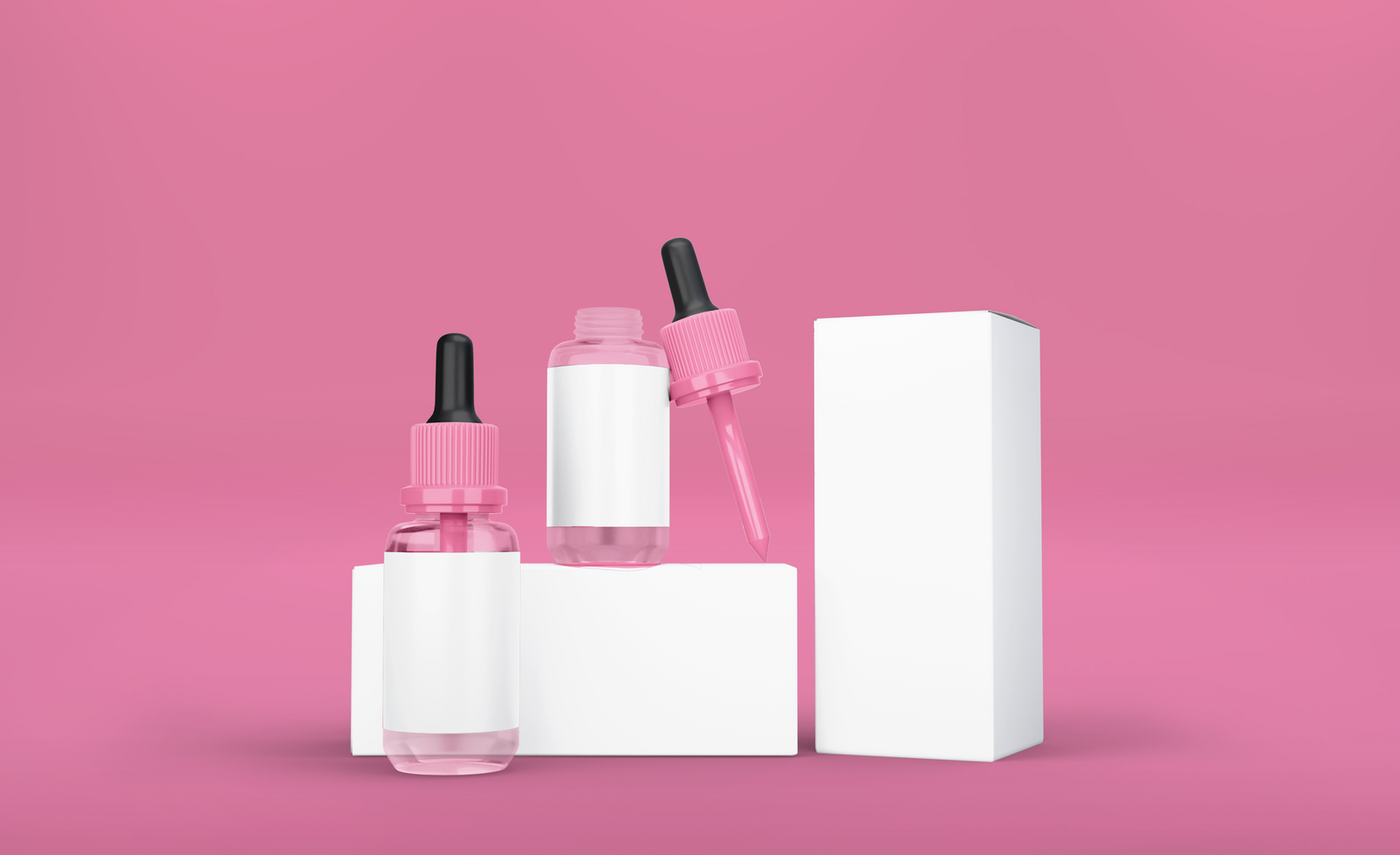 Dropper bottle mockup psd