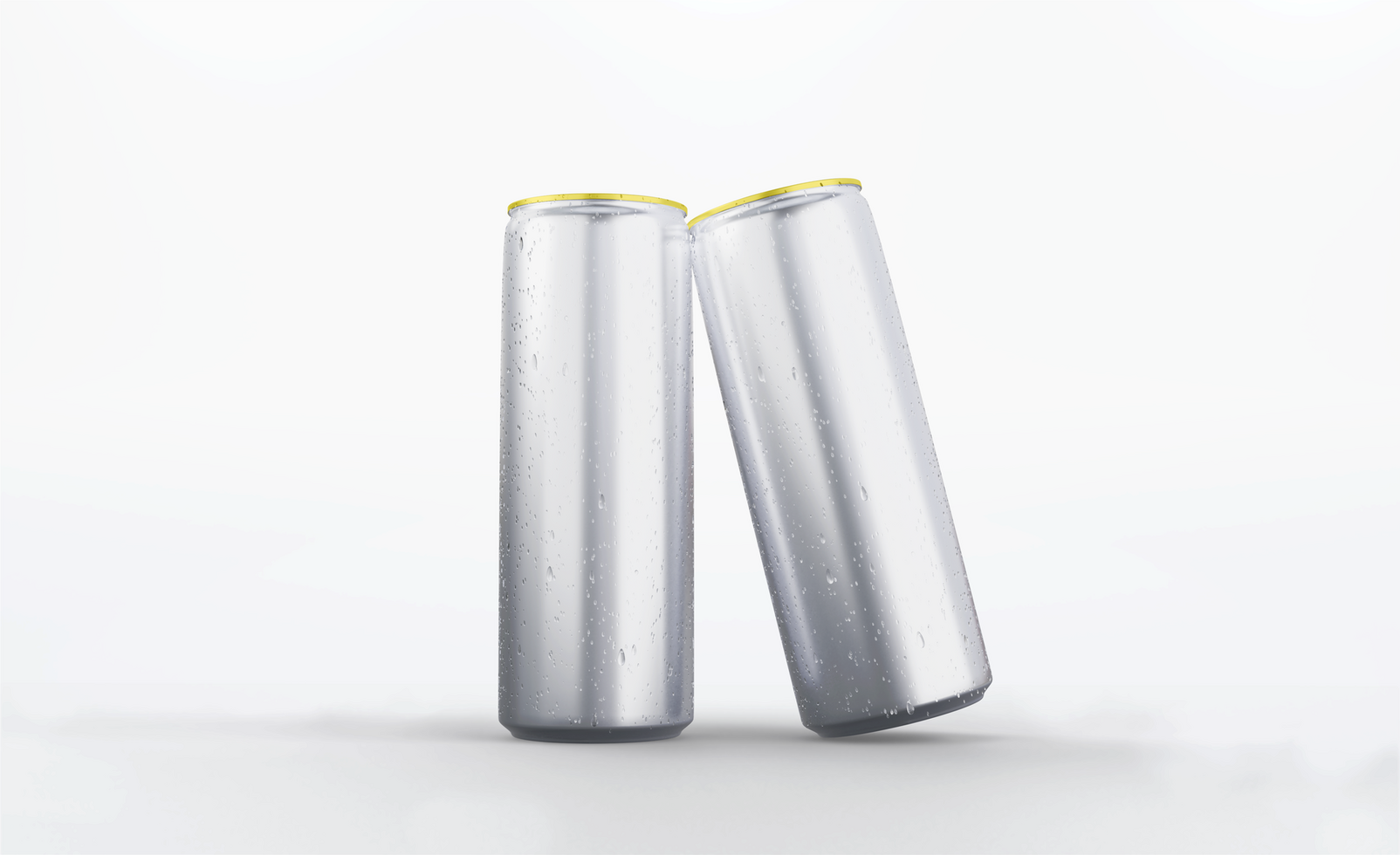 Realistic can mockup design psd