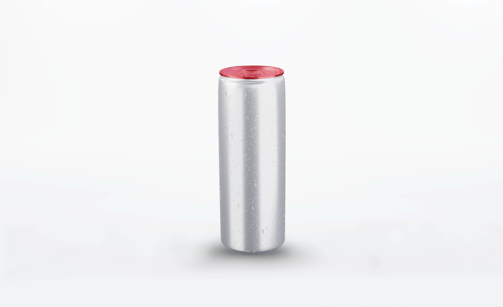 Realistic can mockup design psd