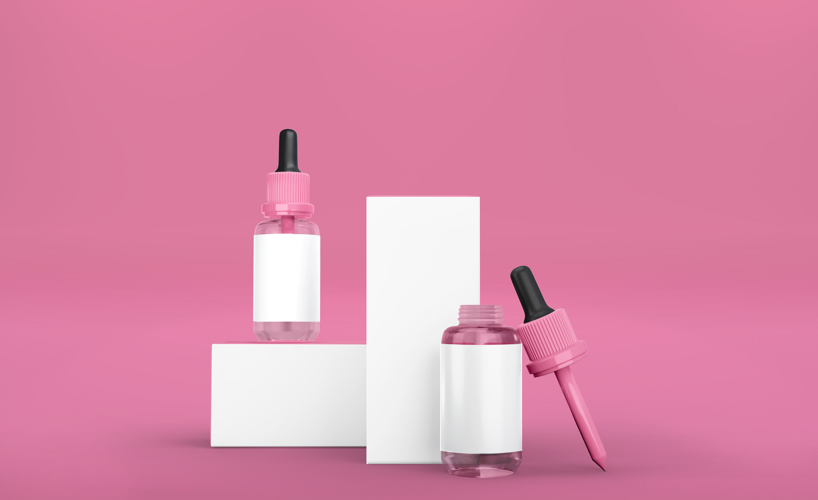Dropper bottle mockup psd