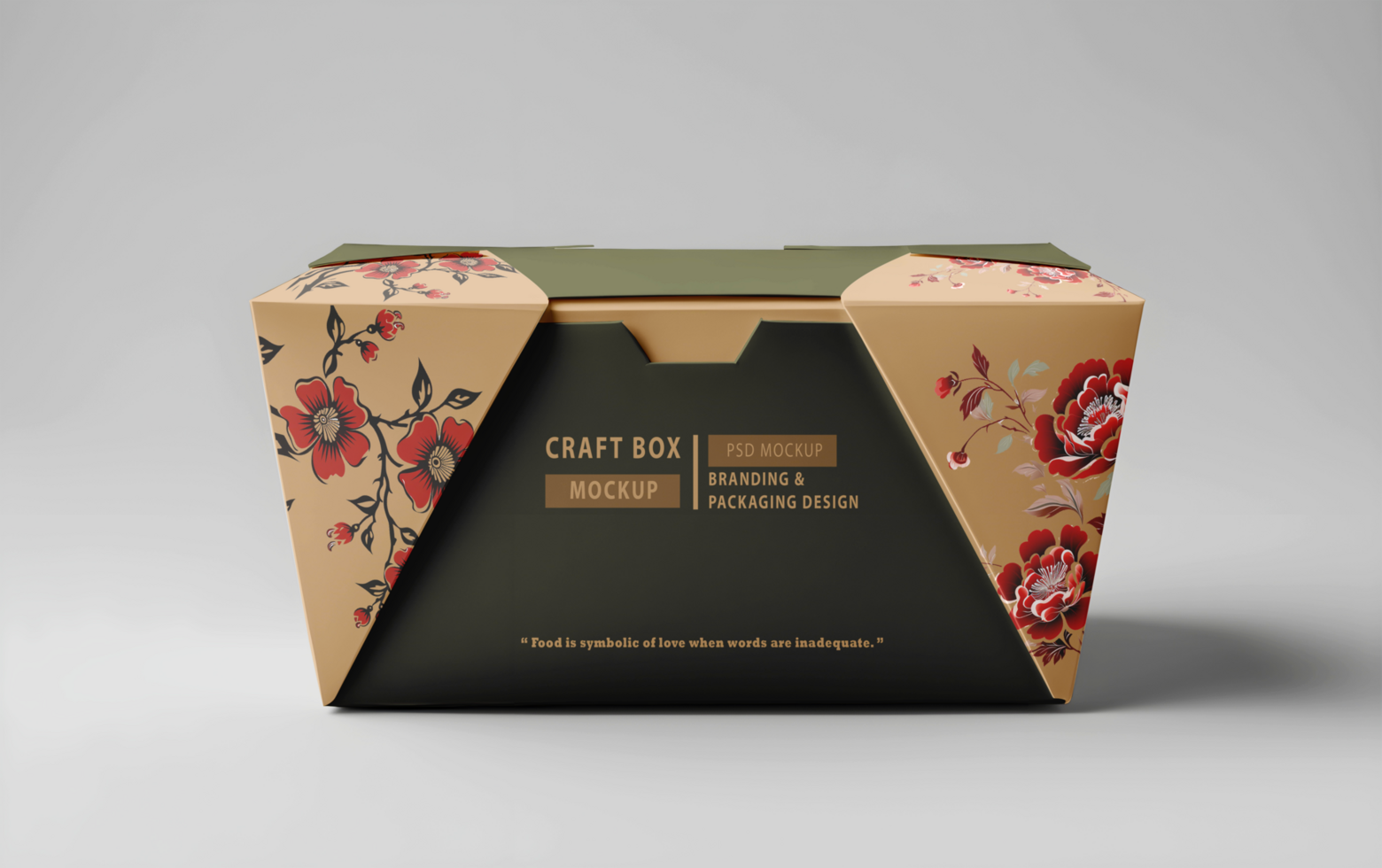 3d render box template packaging design psd