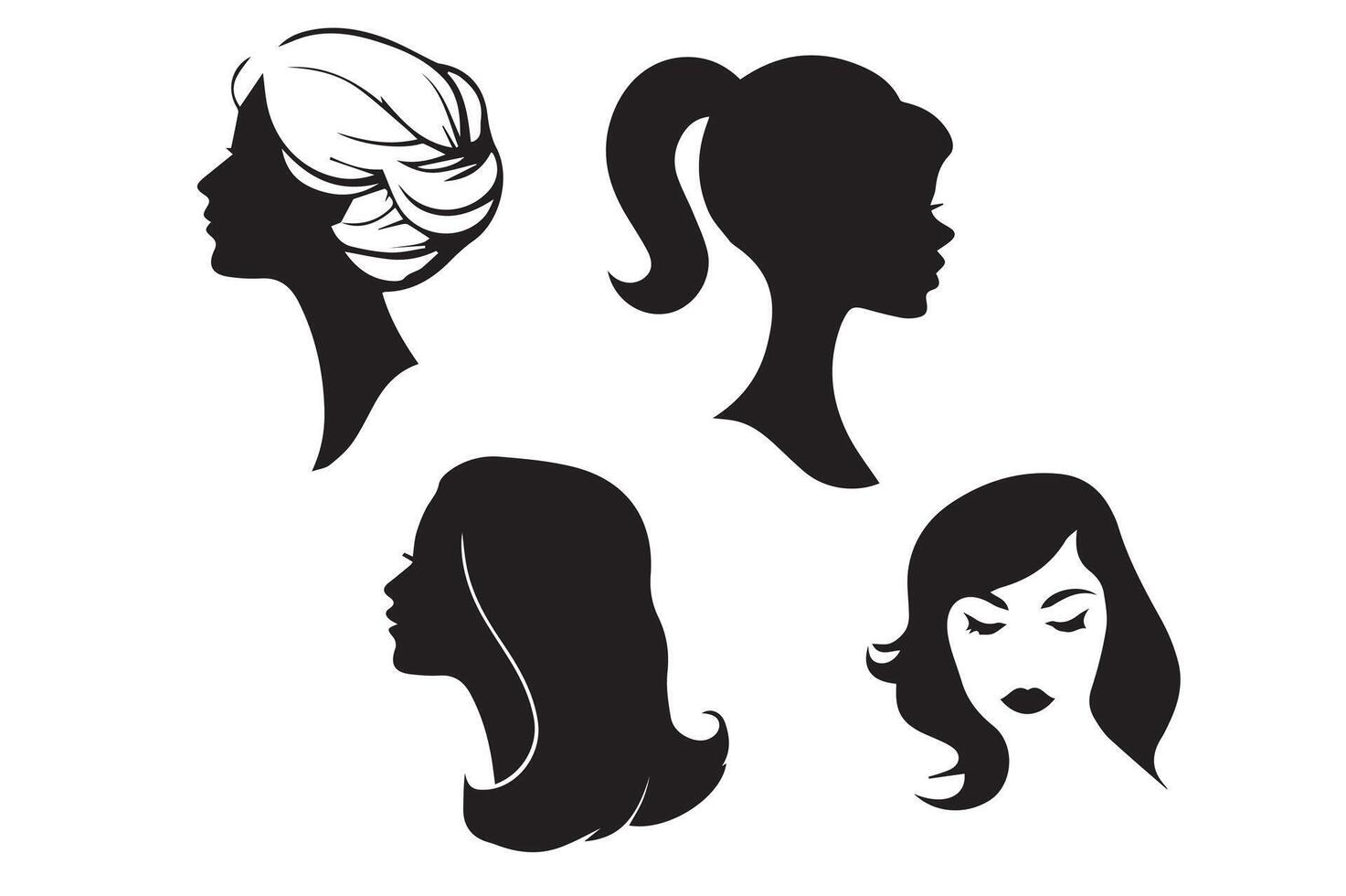 Print women's image templates vector